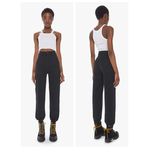 MOTHER The Wrapper Patch Springy Ankle Jeans (23) - Picture 1 of 9